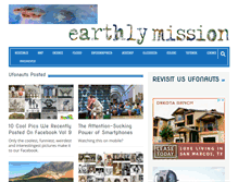 Tablet Screenshot of earthlymission.com